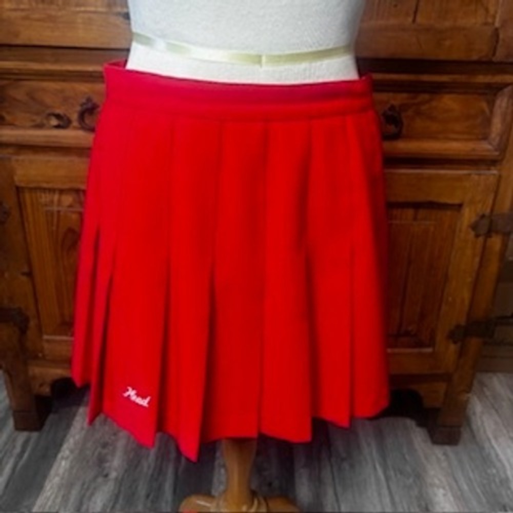 HEAD Red Pleated Tennis Skirt | Classic Athletic A-Line | Size 12